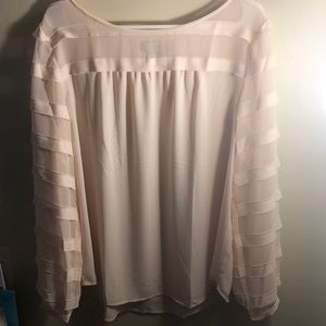 Size Large, Light pink blouse from LOFT